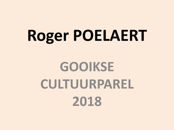 Kaft van Cultuurparel 2018: Roger Poelaert